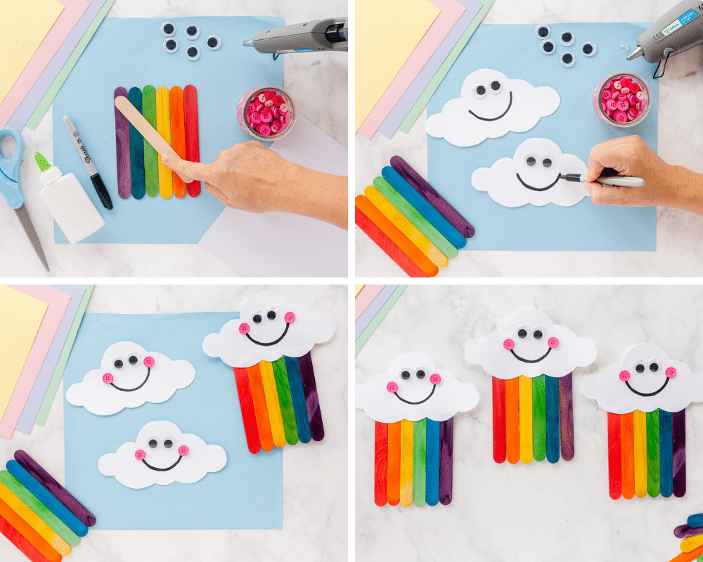 Rainbow Popsicle Sticks Craft - Made To Be A Momma